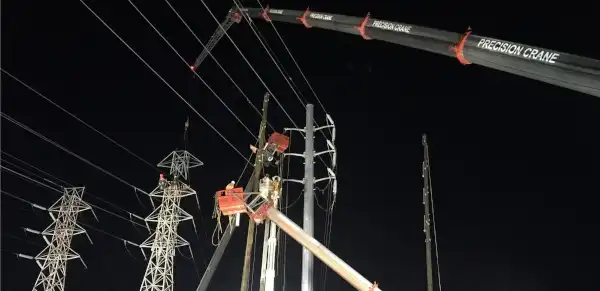 Utility Work with Multiple Cranes