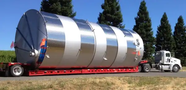 Moving Large Tanks on a Truck