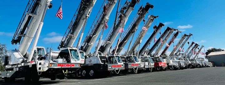 Our fleet of truck cranes in Windsor, CA