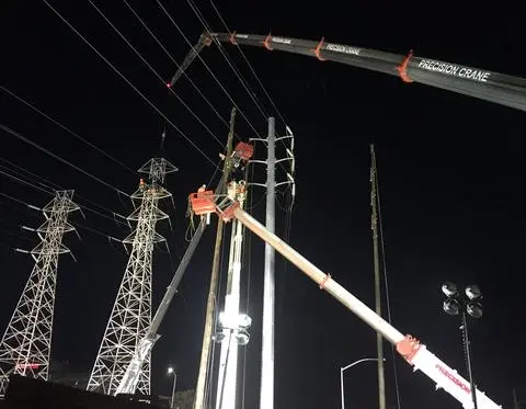 Utility Work at Night